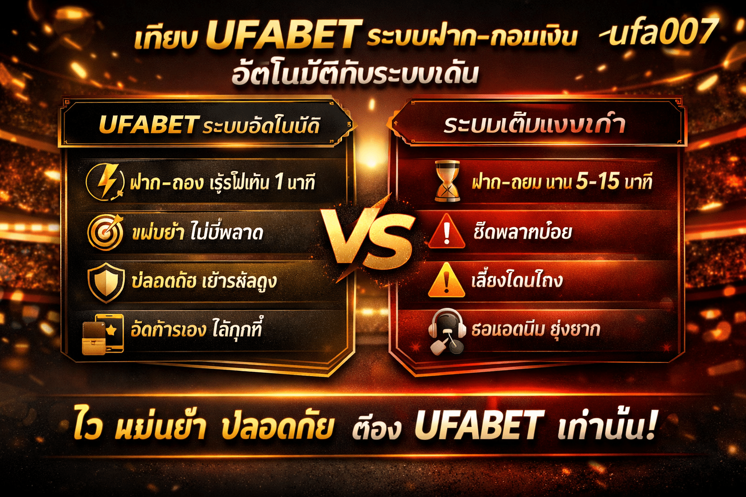 UFABET ระบบฝาก-ถอนเงิน