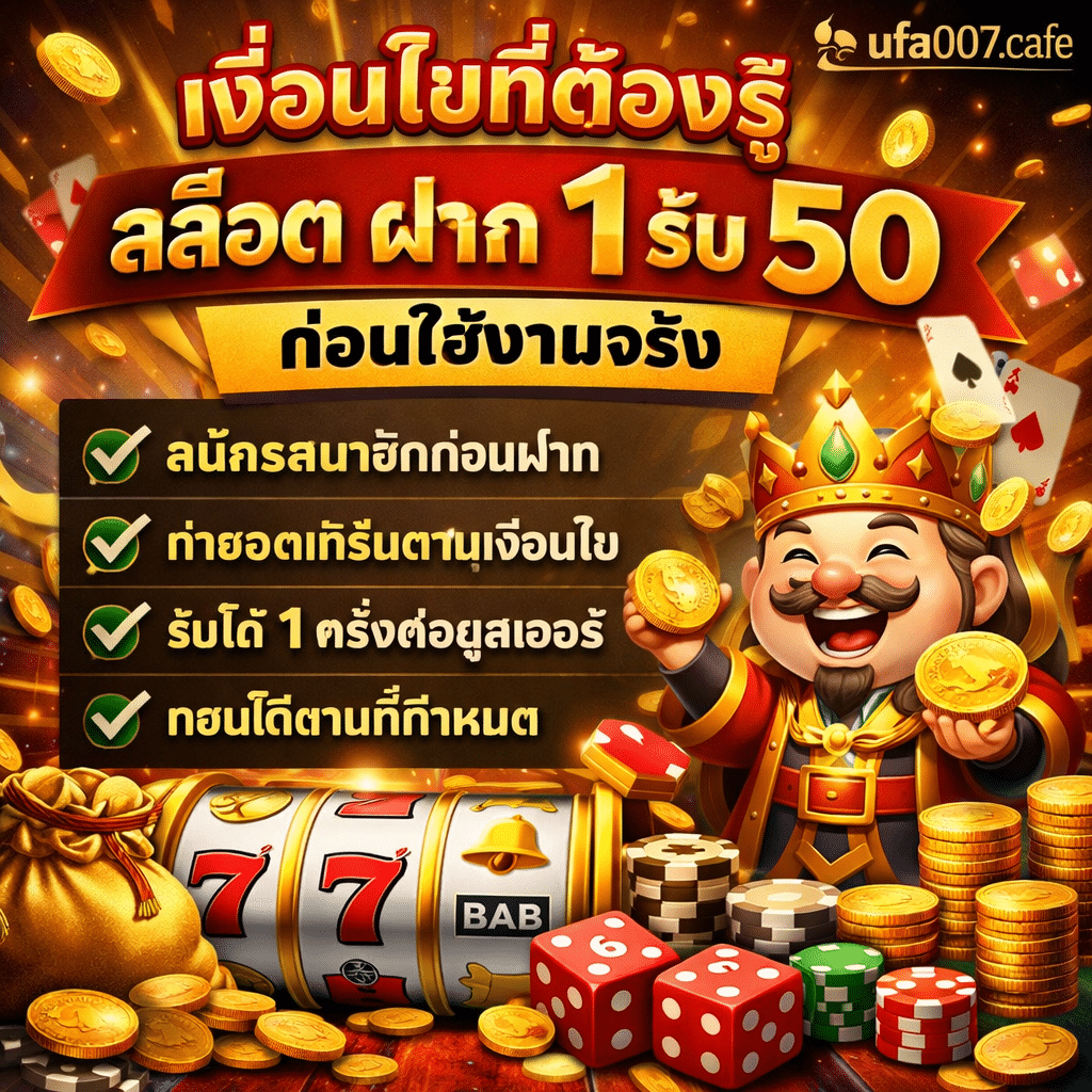 สล็อต ฝาก 1 รับ 50
